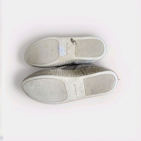 Vince Womens Wilden Suede Espadrilles Slip On Shoes Platform Grey Size 7 - Picture 6 of 10
